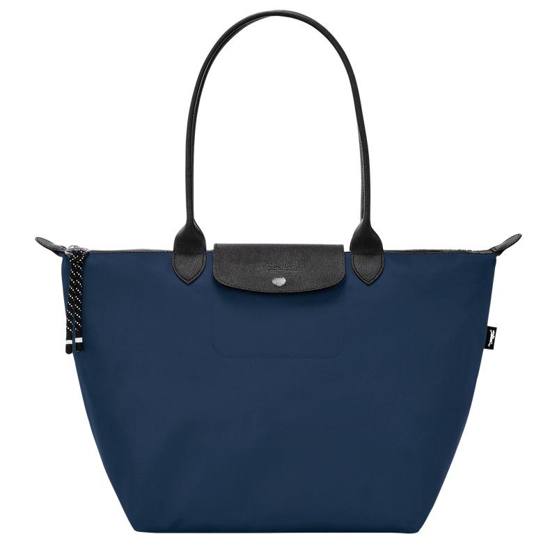 Longchamp Le Pliage Energy L Tragetaschen Damen Navy | 9186-XFDKJ