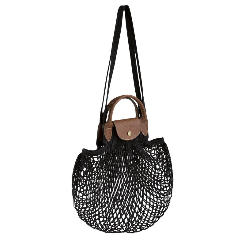 Longchamp Le Pliage Filet L Mesh Bag Damen Schwarz | 5164-YWSPF