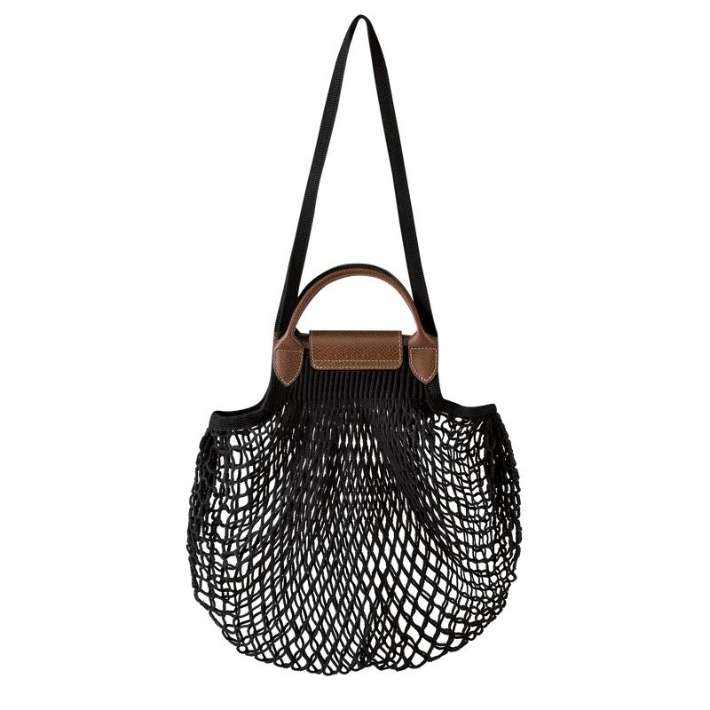 Longchamp Le Pliage Filet L Mesh Bag Damen Schwarz | 5164-YWSPF