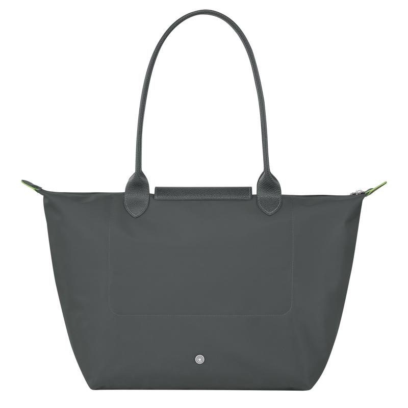 Longchamp Le Pliage Green L Tragetaschen Damen Grau | 6517-HAKXC