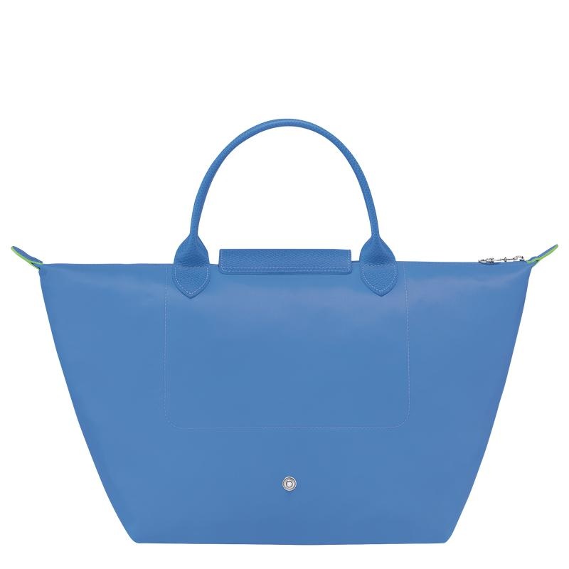 Longchamp Le Pliage Green M Handtasche Damen Blau | 0693-BHOWY