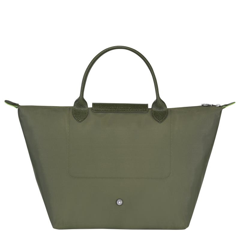 Longchamp Le Pliage Green M Handtasche Damen Grün | 9735-GBNDV