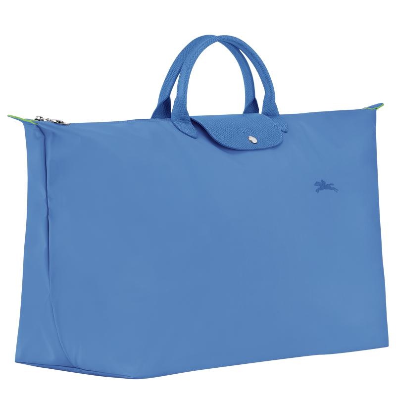 Longchamp Le Pliage Green M Reisetasche Damen Blau | 1609-CJPZS