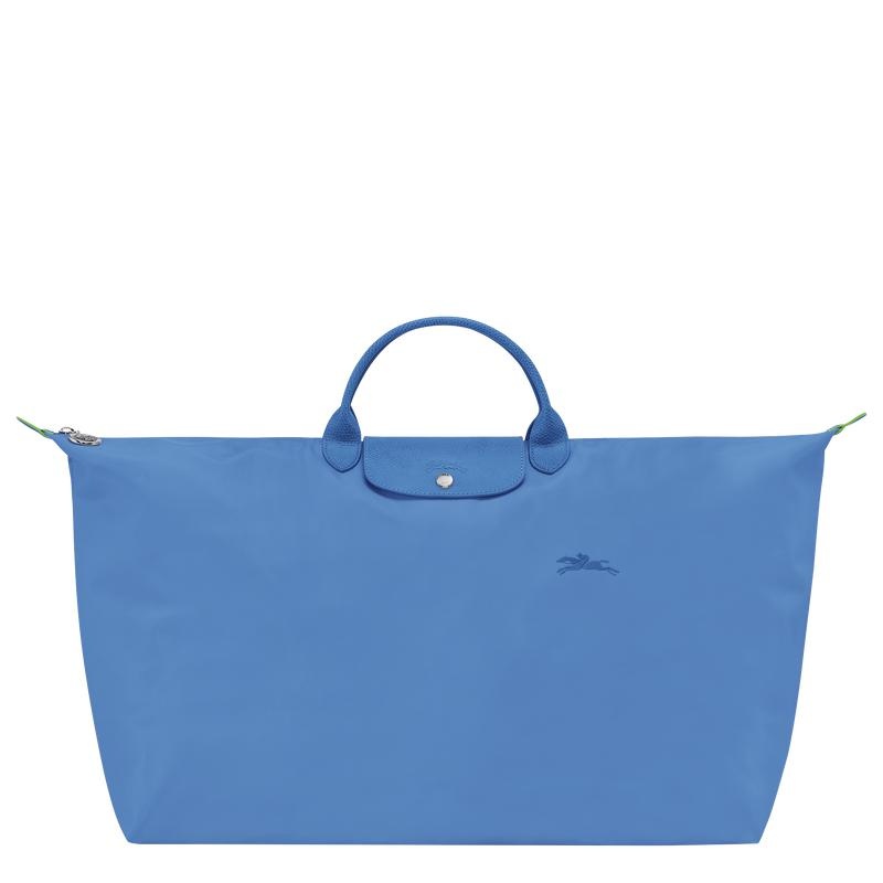 Longchamp Le Pliage Green M Reisetasche Damen Blau | 1609-CJPZS