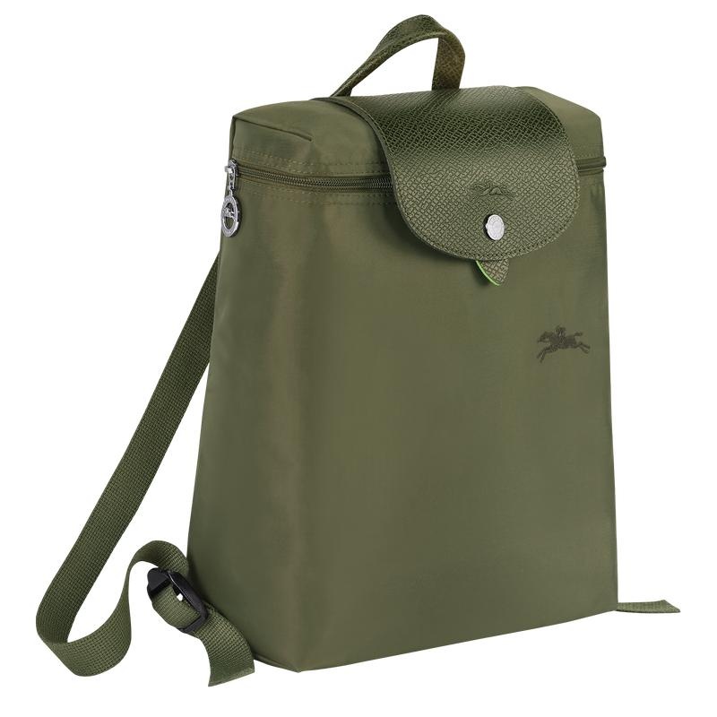 Longchamp Le Pliage Green M Rucksäcke Damen Grün | 8340-LZDIH