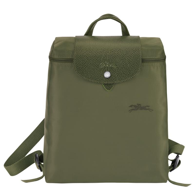 Longchamp Le Pliage Green M Rucksäcke Damen Grün | 8340-LZDIH