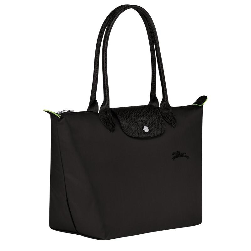 Longchamp Le Pliage Green M Tragetaschen Damen Schwarz | 5932-OPFAZ