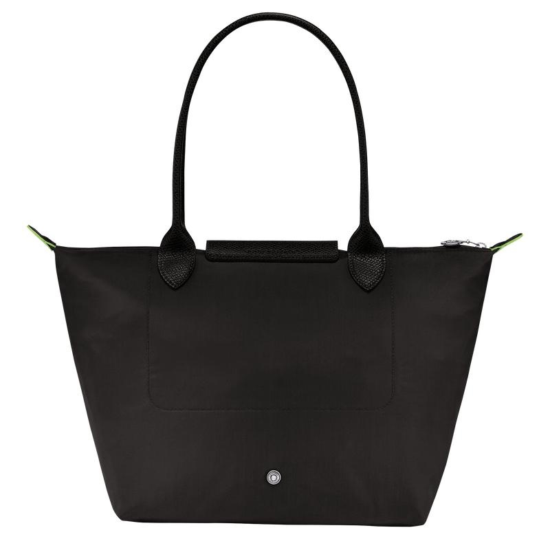 Longchamp Le Pliage Green M Tragetaschen Damen Schwarz | 5932-OPFAZ