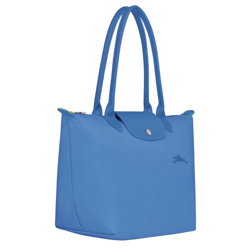 Longchamp Le Pliage Green M Tragetaschen Damen Blau | 4310-SOXZI