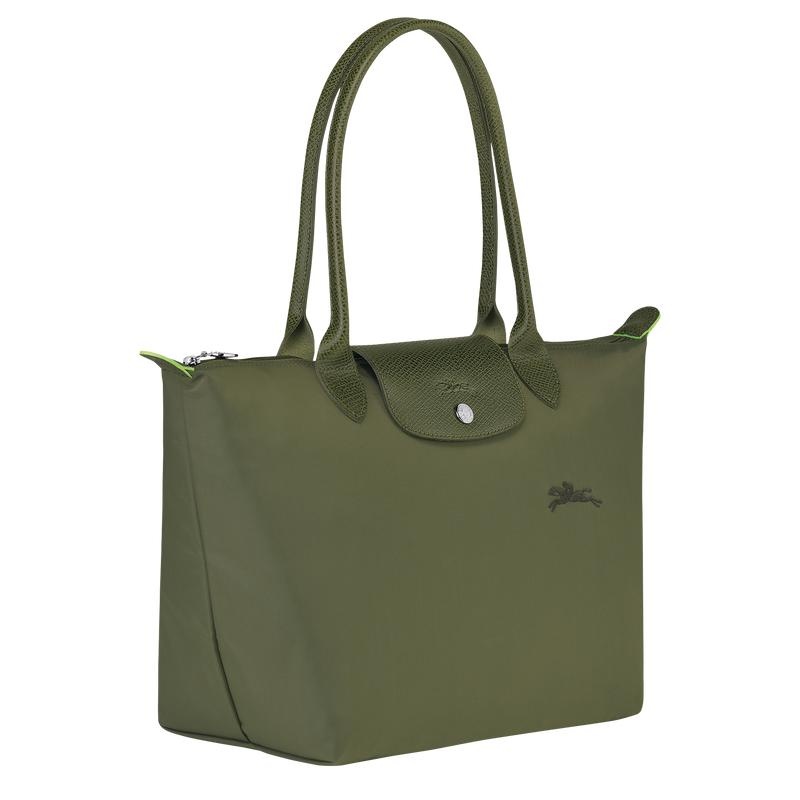 Longchamp Le Pliage Green M Tragetaschen Damen Grün | 1283-ZYFEN