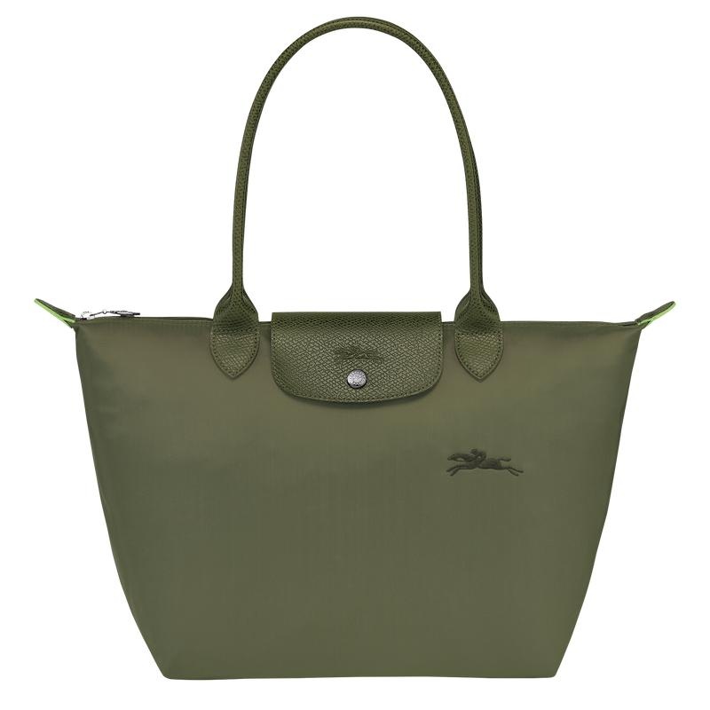 Longchamp Le Pliage Green M Tragetaschen Damen Grün | 1283-ZYFEN