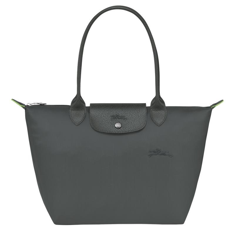 Longchamp Le Pliage Green M Tragetaschen Damen Grau | 2631-PNISH