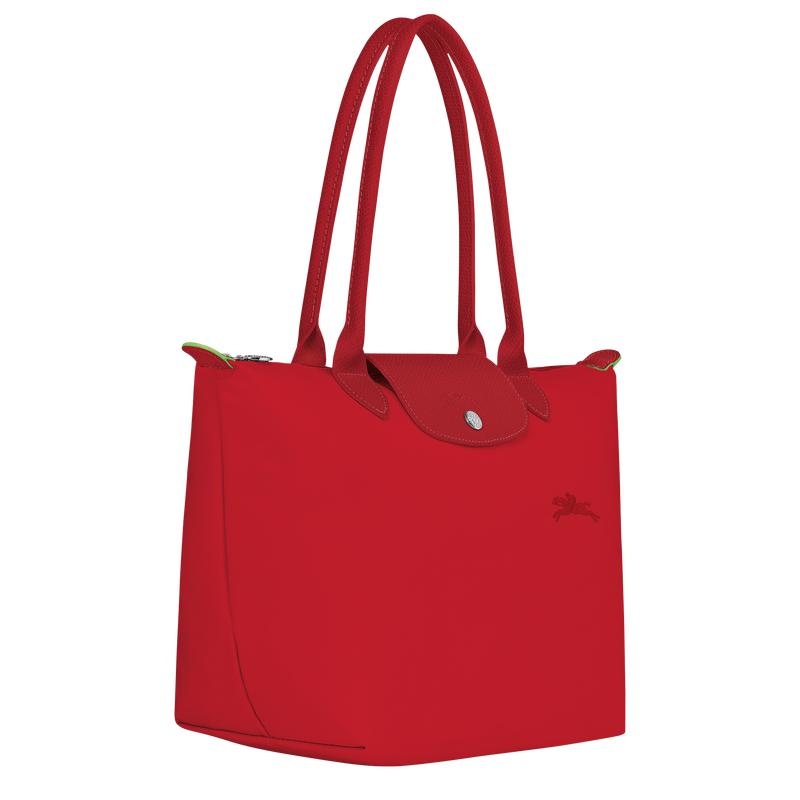 Longchamp Le Pliage Green M Tragetaschen Damen Rot | 3145-QCMAI