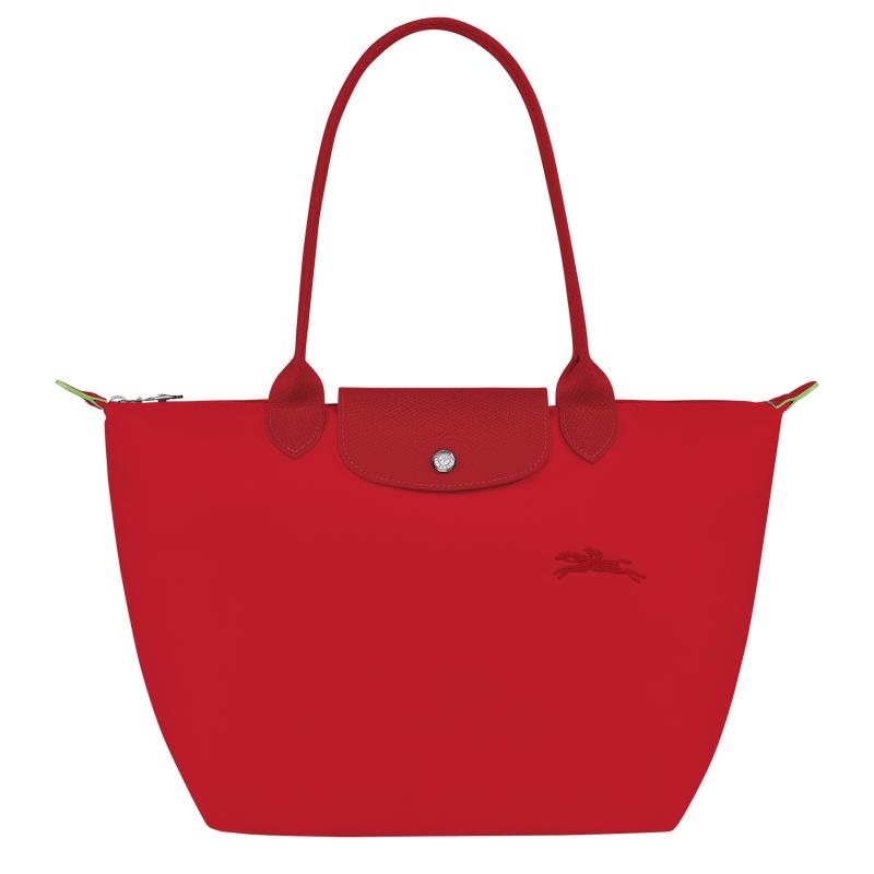 Longchamp Le Pliage Green M Tragetaschen Damen Rot | 3145-QCMAI