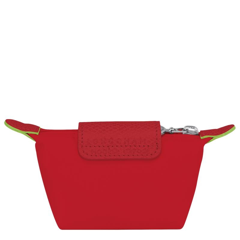 Longchamp Le Pliage Green Münzgeldbörsen Damen Rot | 0643-OQXUT