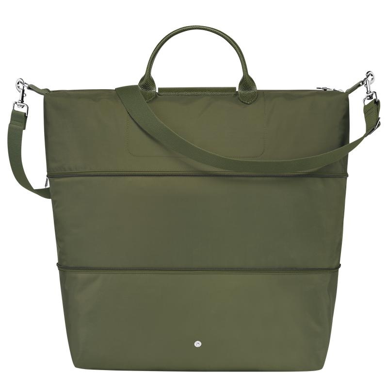 Longchamp Le Pliage Green expandable Reisetasche Herren Grün | 7012-QJGOP