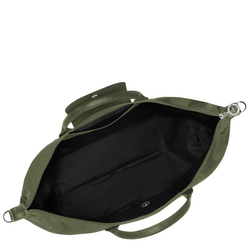 Longchamp Le Pliage Green expandable Reisetasche Herren Grün | 7012-QJGOP