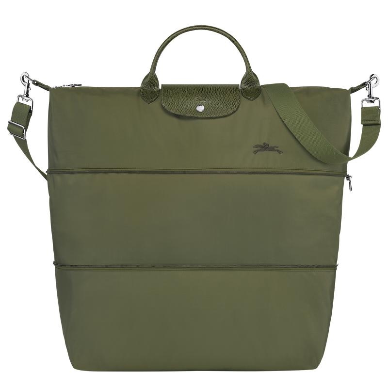 Longchamp Le Pliage Green expandable Reisetasche Herren Grün | 7012-QJGOP