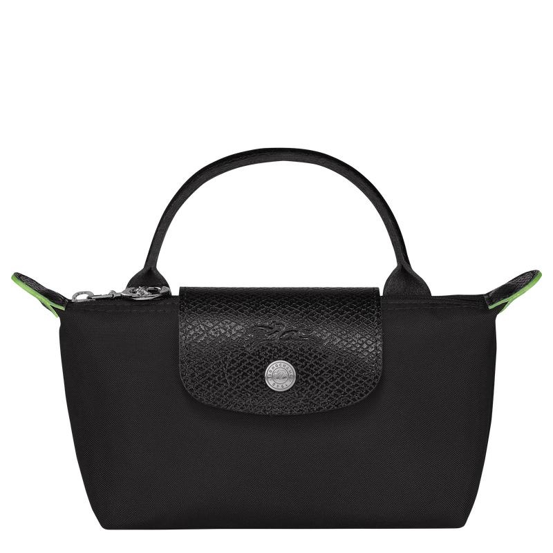 Longchamp Le Pliage Green with handle Beuteltasche Damen Schwarz | 2135-DANRV