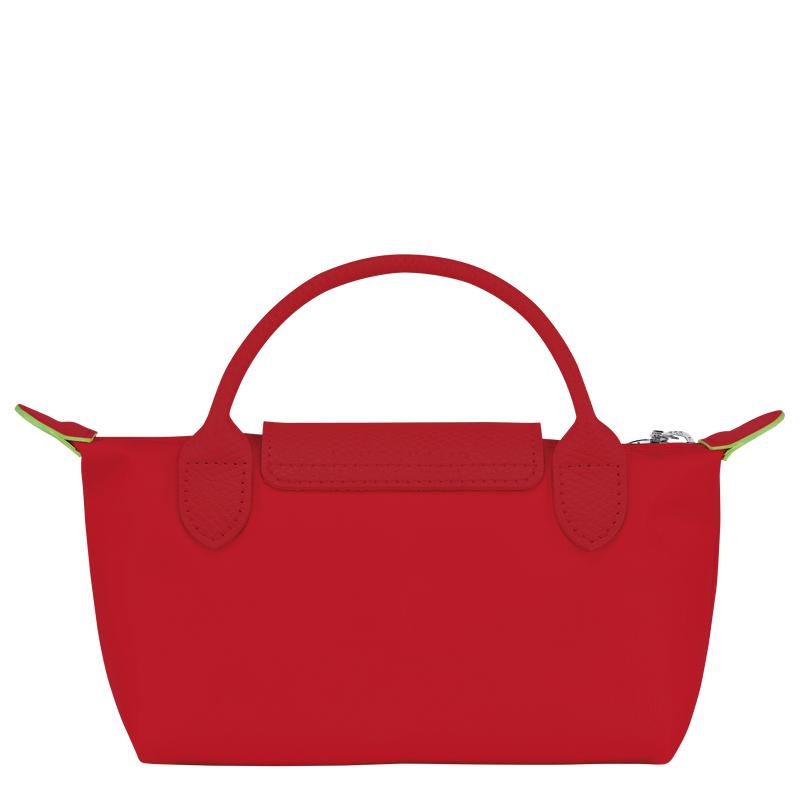 Longchamp Le Pliage Green with handle Beuteltasche Damen Rot | 6237-SLUCE