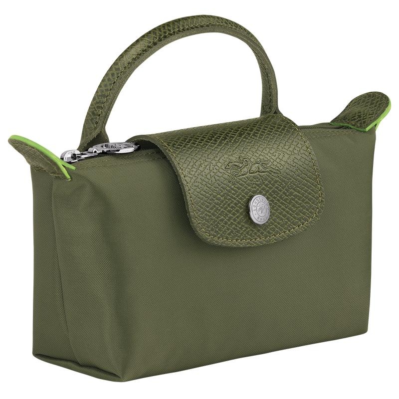 Longchamp Le Pliage Green with handle Beuteltasche Herren Grün | 3698-UPDAB