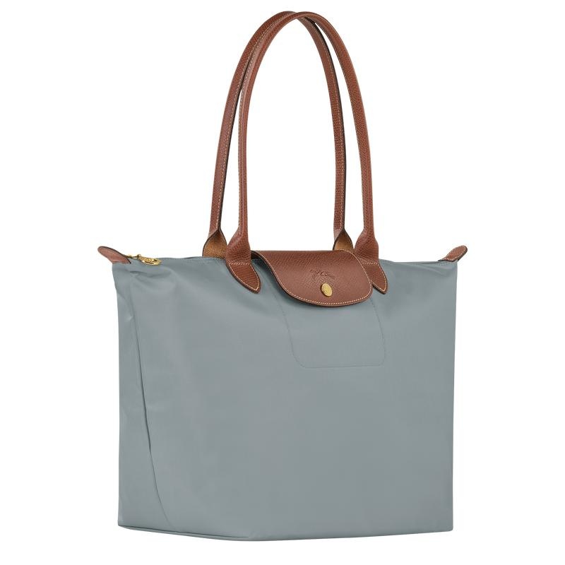 Longchamp Le Pliage Original L Tragetaschen Damen Grau | 8457-BXDFY