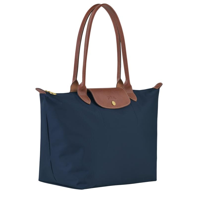 Longchamp Le Pliage Original L Tragetaschen Damen Navy | 1385-GAVKX