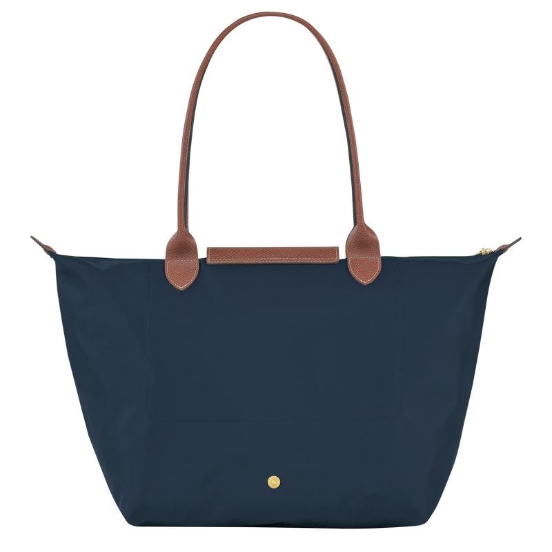 Longchamp Le Pliage Original L Tragetaschen Damen Navy | 1385-GAVKX