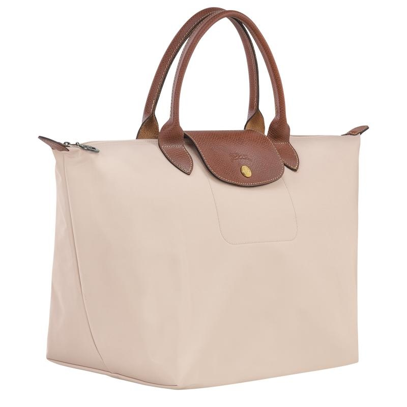 Longchamp Le Pliage Original M Handtasche Damen Weiß | 5270-CNRTP