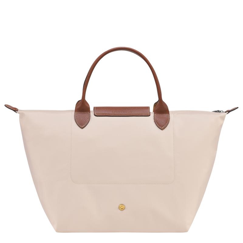 Longchamp Le Pliage Original M Handtasche Damen Weiß | 5270-CNRTP