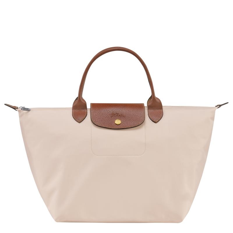 Longchamp Le Pliage Original M Handtasche Damen Weiß | 5270-CNRTP