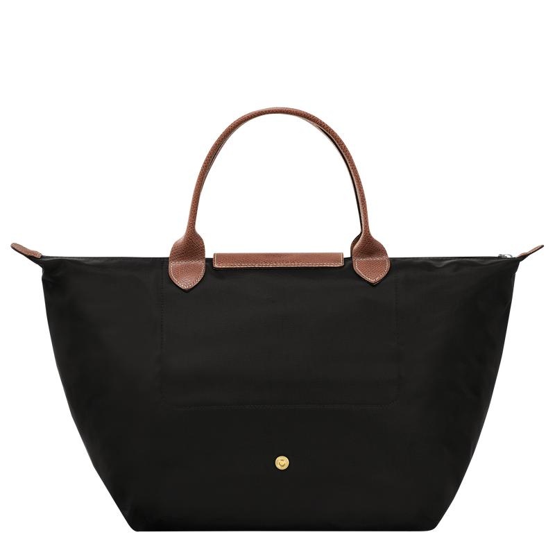 Longchamp Le Pliage Original M Handtasche Damen Schwarz | 5034-ADPBQ