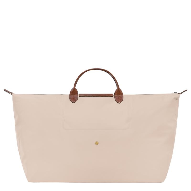 Longchamp Le Pliage Original M Reisetasche Damen Weiß | 6935-ANHLR