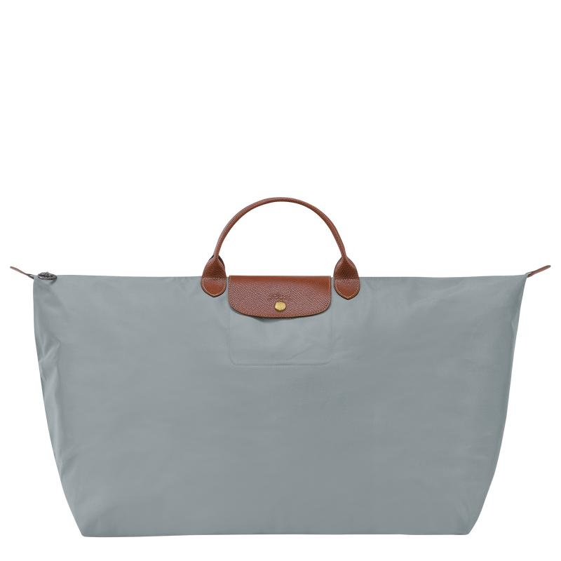 Longchamp Le Pliage Original M Reisetasche Herren Grau | 1857-QDTZM