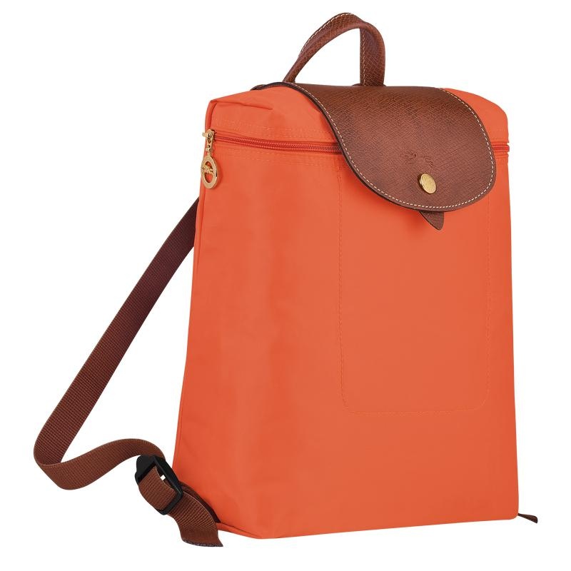 Longchamp Le Pliage Original M Rucksäcke Damen Orange | 9768-SIJOX