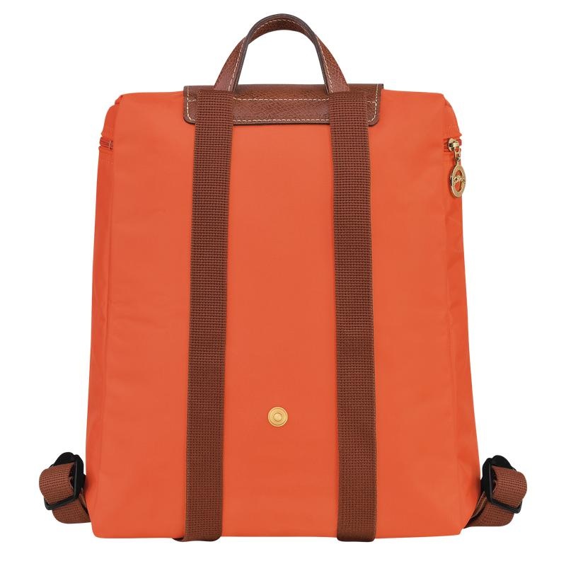 Longchamp Le Pliage Original M Rucksäcke Damen Orange | 9768-SIJOX