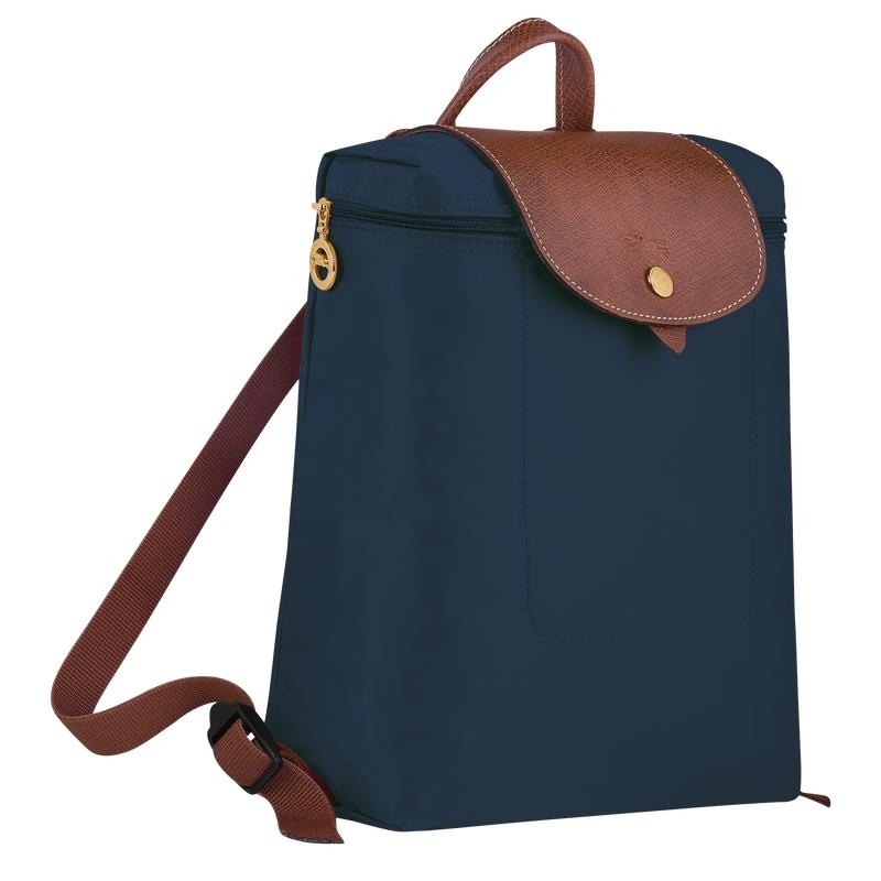 Longchamp Le Pliage Original M Rucksäcke Damen Navy | 4619-WEICV