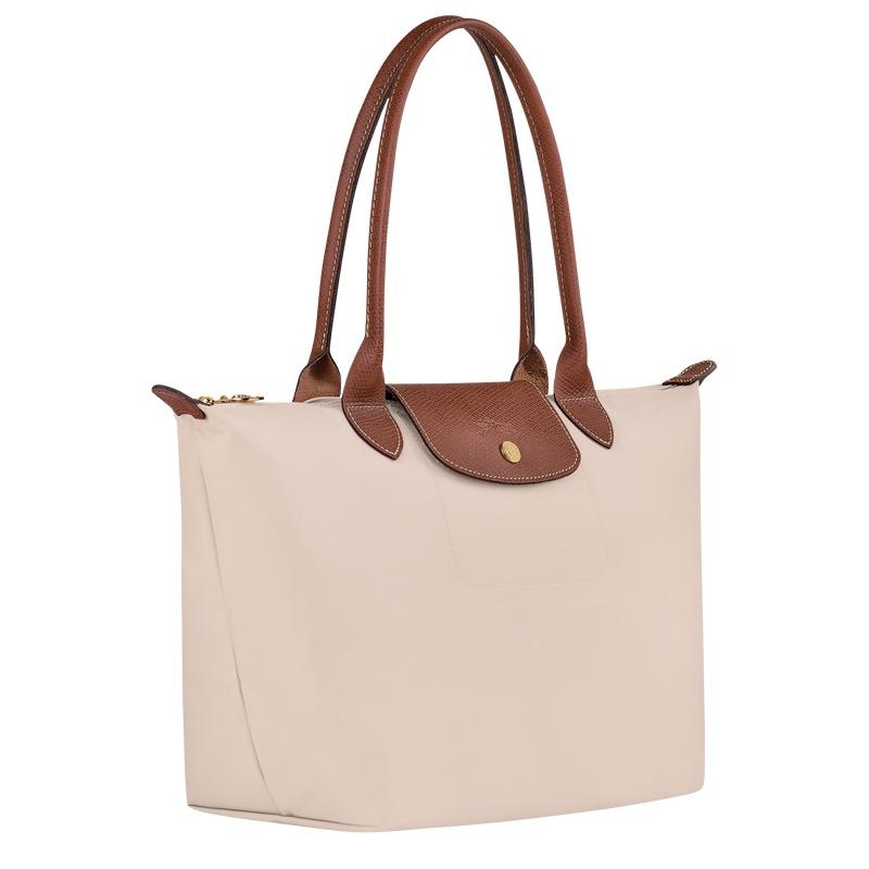 Longchamp Le Pliage Original M Tragetaschen Damen Weiß | 7493-VPMBS