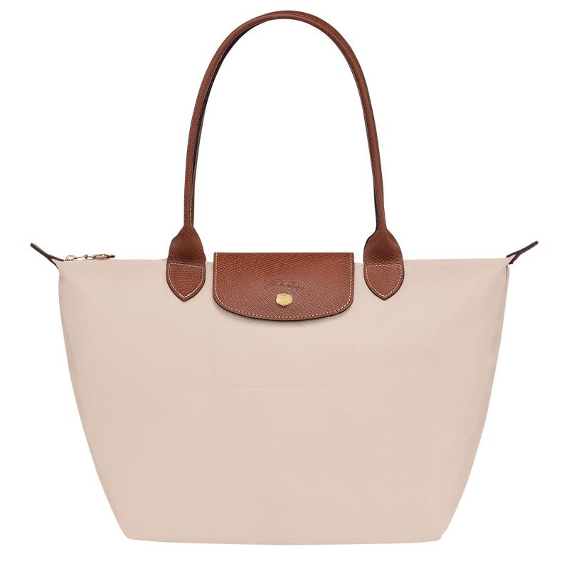 Longchamp Le Pliage Original M Tragetaschen Damen Weiß | 7493-VPMBS