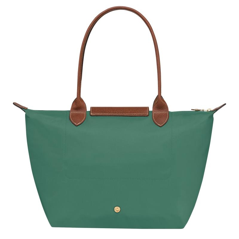 Longchamp Le Pliage Original M Tragetaschen Damen Grün | 7805-JUTDG