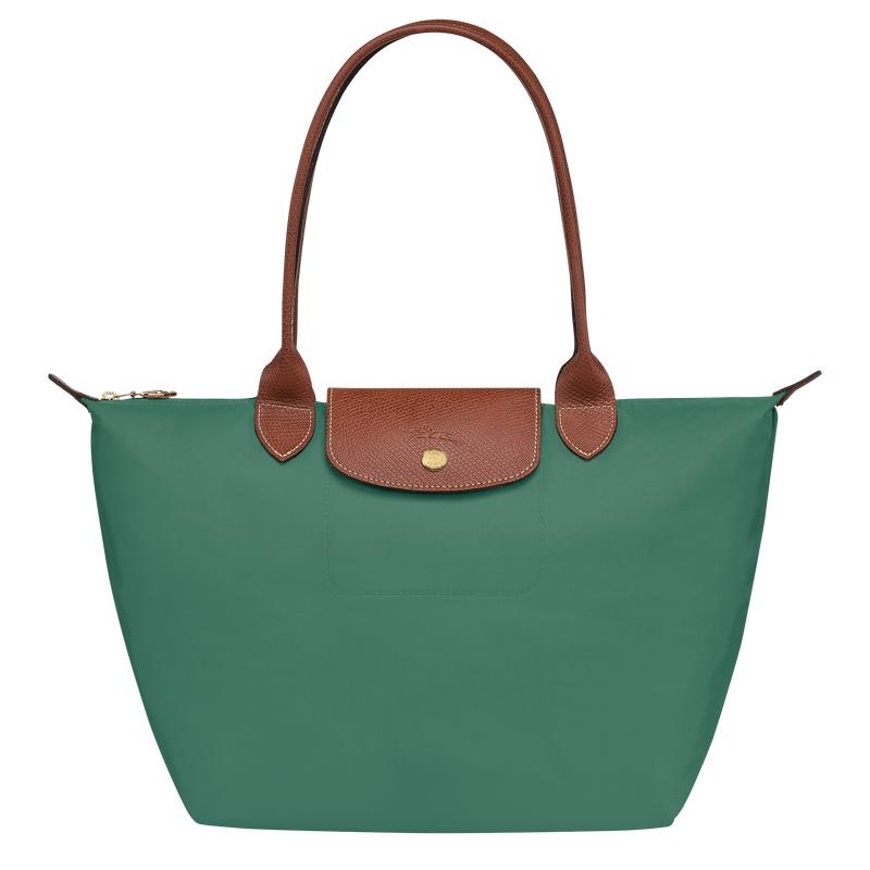 Longchamp Le Pliage Original M Tragetaschen Damen Grün | 7805-JUTDG