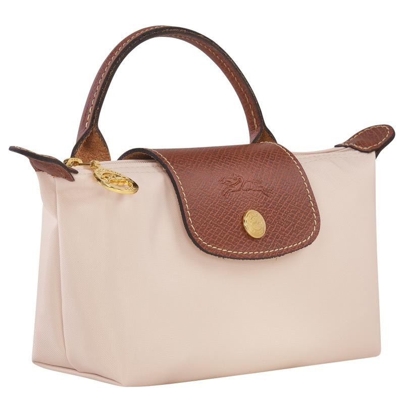 Longchamp Le Pliage Original with handle Beuteltasche Damen Weiß | 0235-FEZRK