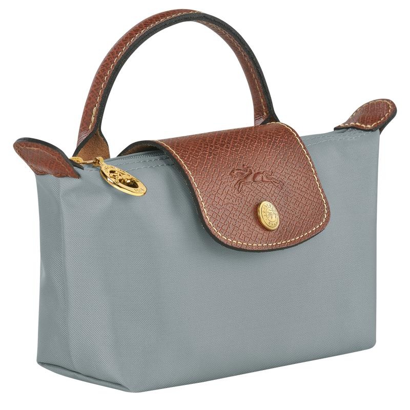 Longchamp Le Pliage Original with handle Beuteltasche Damen Grau | 7816-ITWXH