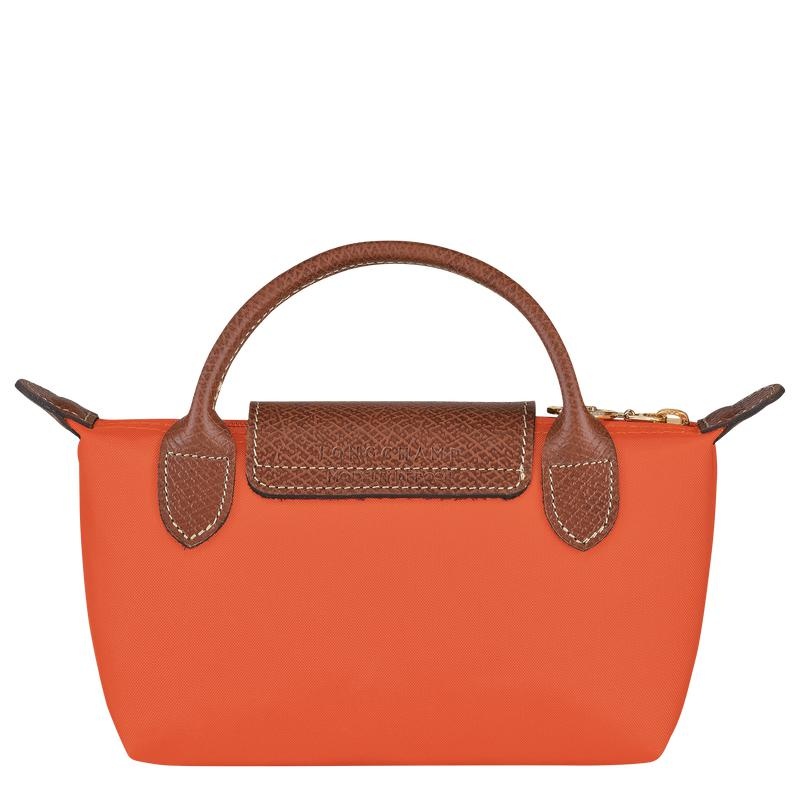 Longchamp Le Pliage Original with handle Beuteltasche Herren Orange | 8069-BPJTX