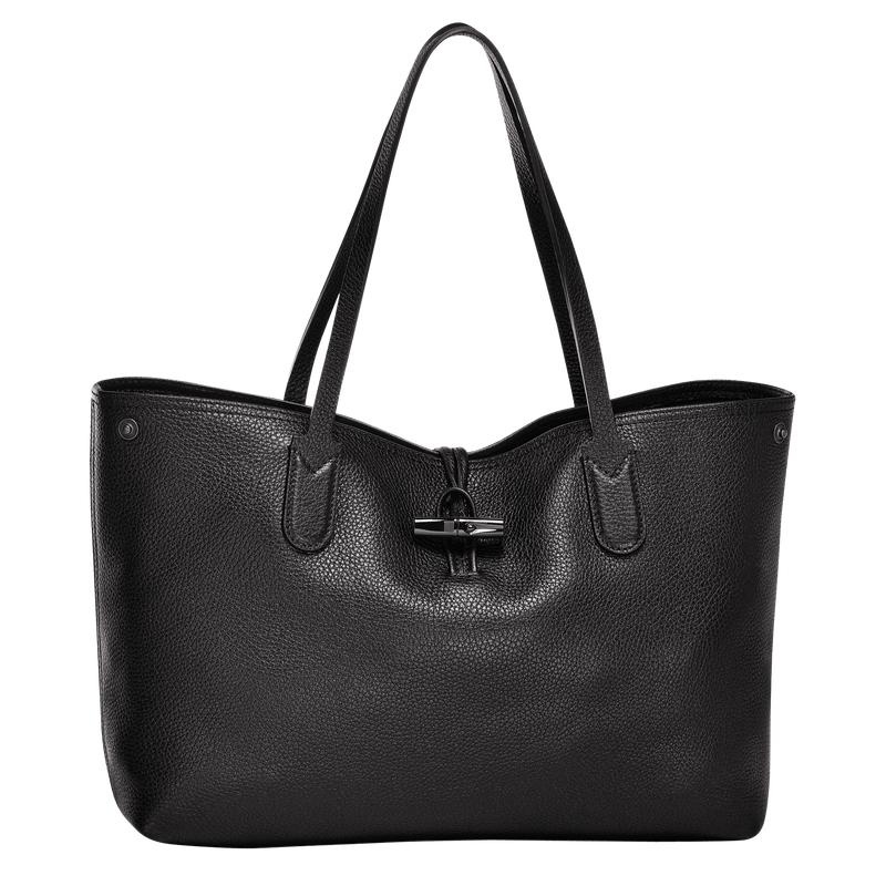 Longchamp Roseau Essential L Tragetaschen Damen Schwarz | 4732-QUXNL