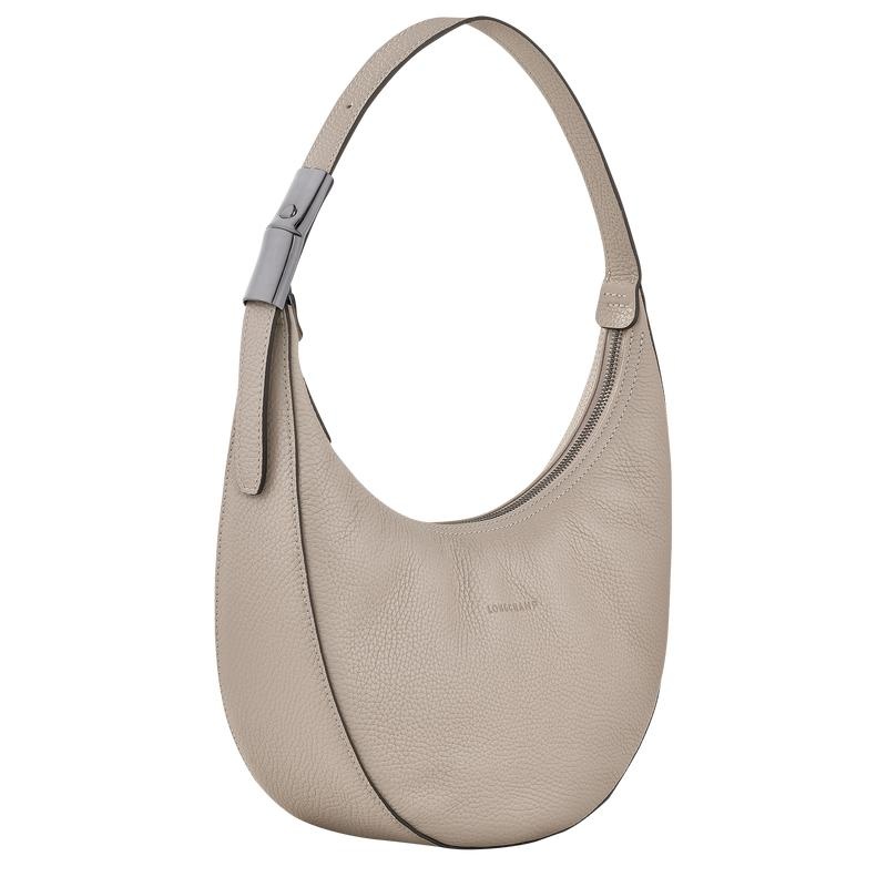 Longchamp Roseau Essential M Hobo Tasche Damen Grau | 4120-HNJFW