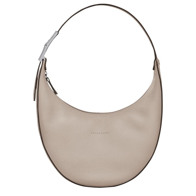 Longchamp Roseau Essential M Hobo Tasche Damen Grau | 4120-HNJFW