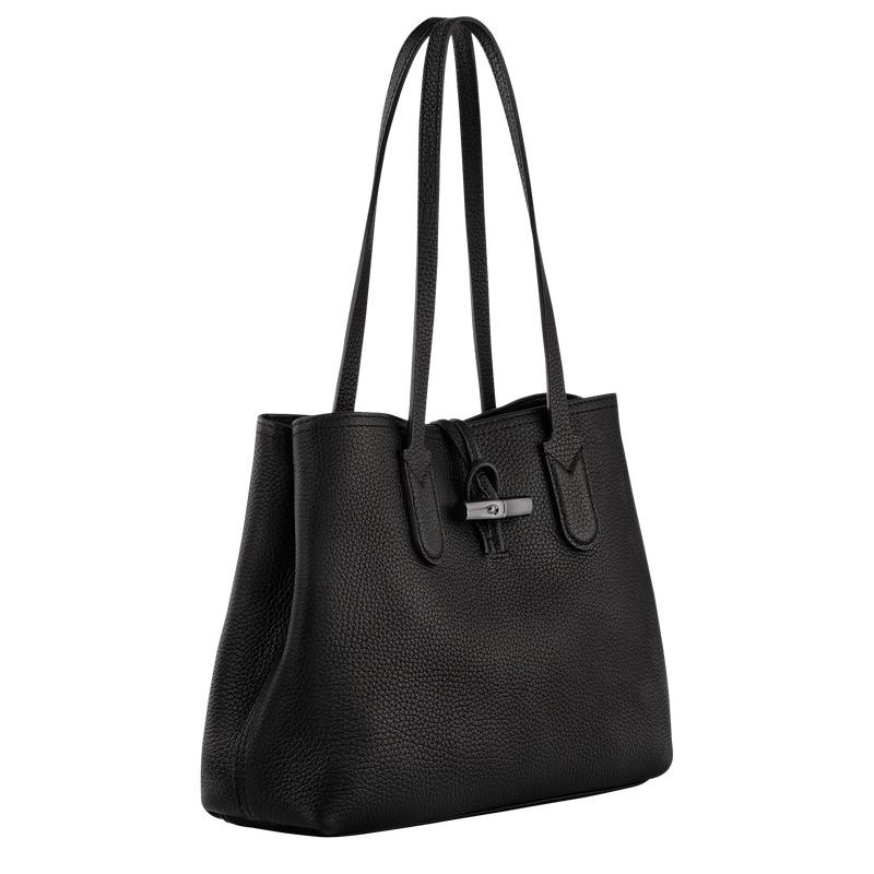 Longchamp Roseau Essential M Tragetaschen Damen Schwarz | 9621-ZCFDA