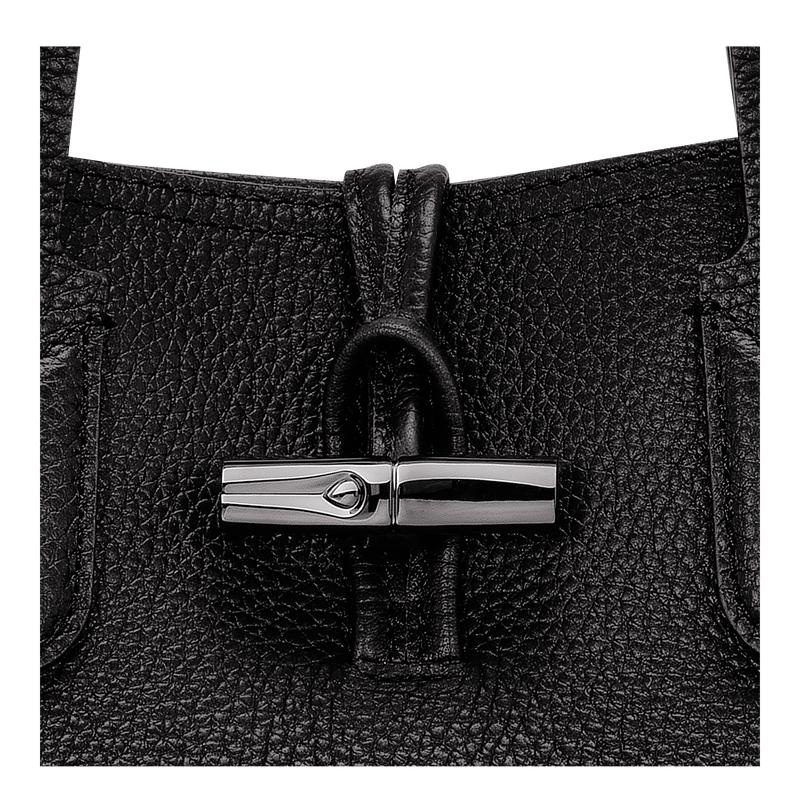 Longchamp Roseau Essential M Tragetaschen Damen Schwarz | 9621-ZCFDA