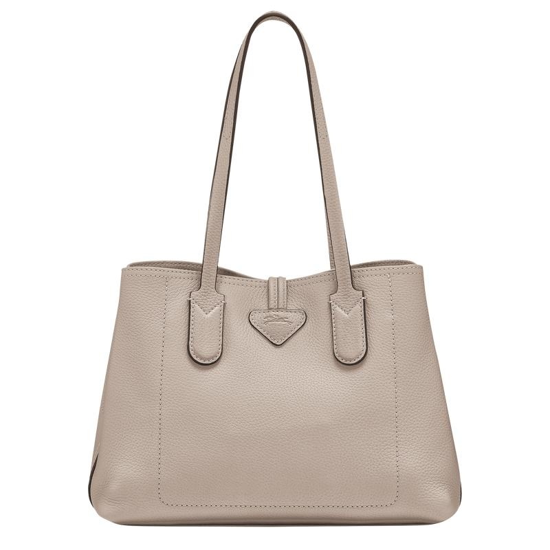 Longchamp Roseau Essential M Tragetaschen Damen Grau | 2579-QKGMP